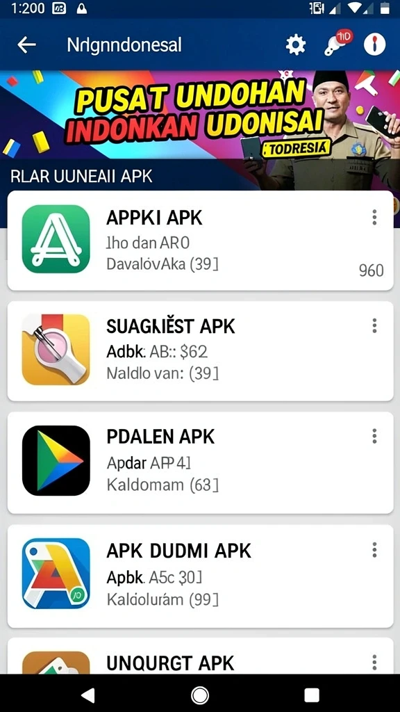 Tampilan utama aplikasi jpmania